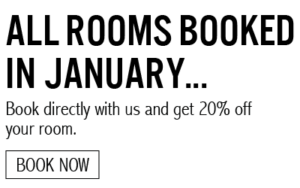 Russell's twenty percent off all-rooms-in-january